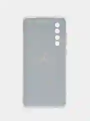 Разноцветный силиконовый чехол на Huawei P30 / Хуавей P30 прозрачный, с рисунком, защита камеры