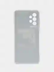 Тёмно-коричневый чехол силиконовый на Samsung Galaxy A23 / Самсунг А23 прозрачный с рисунком, защита камеры