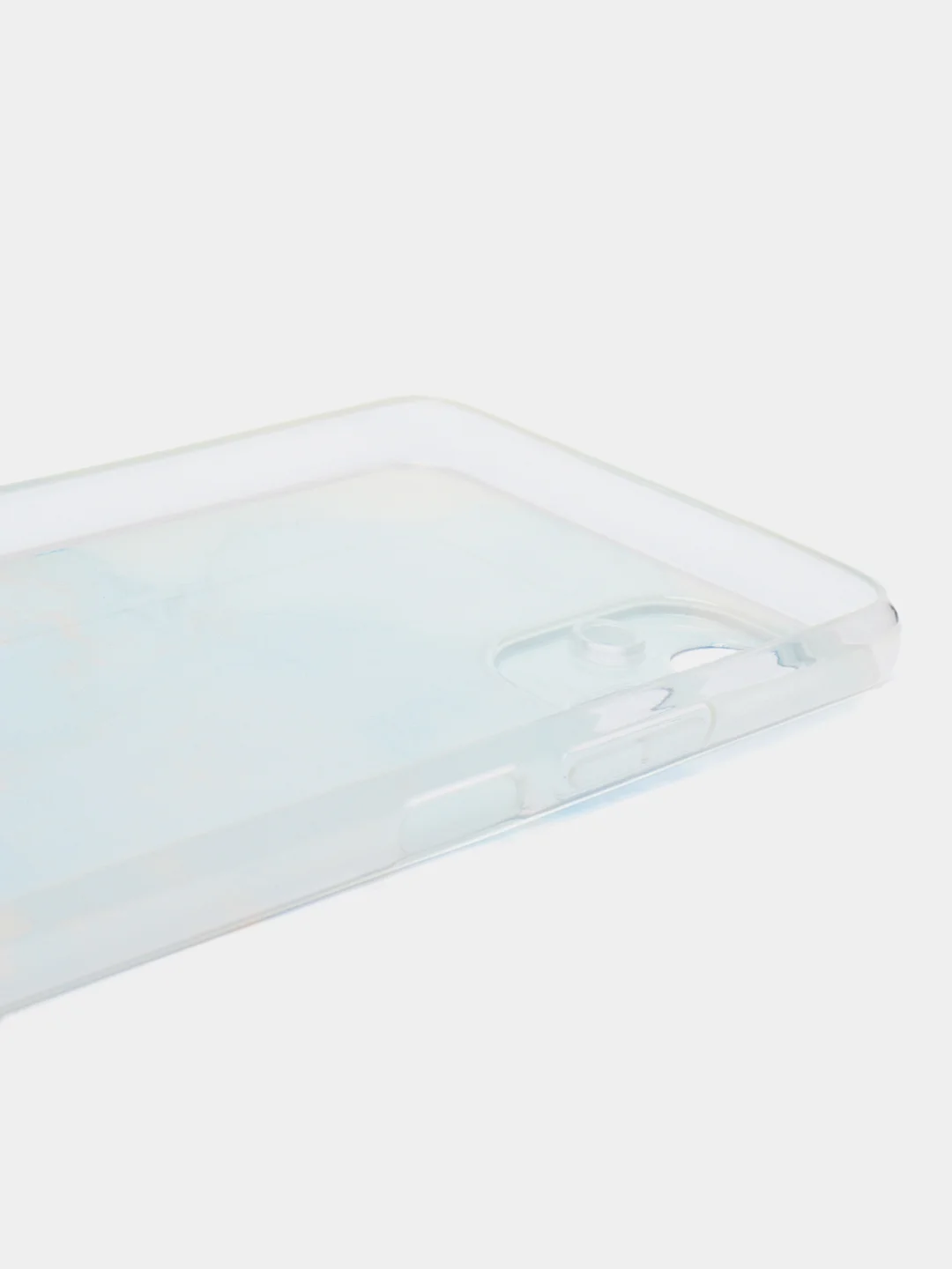 Светло-синий силиконовый чехол на Tecno Camon 19 Neo / Текно Камон 19 Нео с рисунком, защита камеры