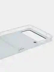 Черный силиконовый чехол на Samsung Galaxy Z Flip 4 / Самсунг Z Flip 4 с рисунком, защита камеры