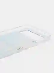 Голубой силиконовый чехол на Samsung Galaxy Z Flip 4 / Самсунг Z Flip 4 с рисунком, защита камеры