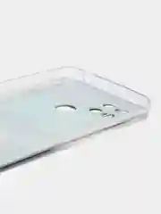 Угольный силиконовый чехол на Xiaomi Poco C40 / Сяоми Поко С40 прозрачный с рисунком, защита камеры