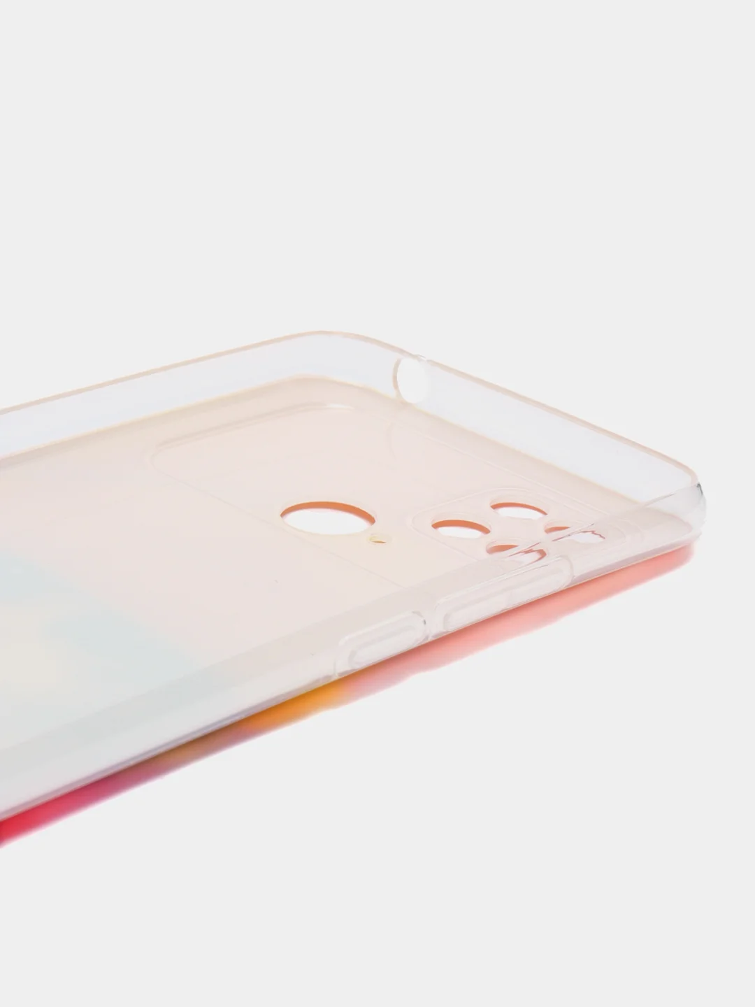 Желтый силиконовый чехол на Xiaomi Poco C40 / Сяоми Поко С40 прозрачный с рисунком, защита камеры