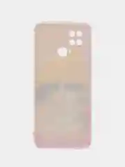 Желтый силиконовый чехол на Xiaomi Poco C40 / Сяоми Поко С40 прозрачный с рисунком, защита камеры