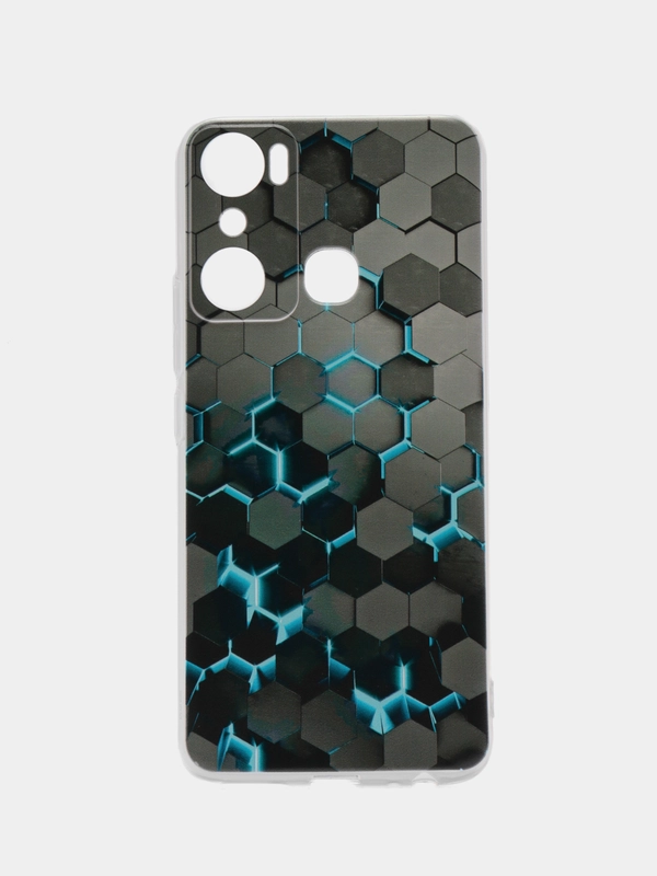 Силиконовый чехол на Infinix HOT 20i / Инфиникс Хот 20i с рисунком, защита камеры