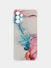 Ледяной чехол силиконовый на Samsung Galaxy A23 / Самсунг А23 прозрачный с рисунком, защита камеры