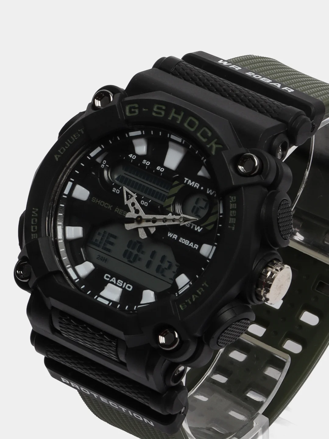 Лесной зеленый наручные военные электронные мужские часы Casio G-Shock