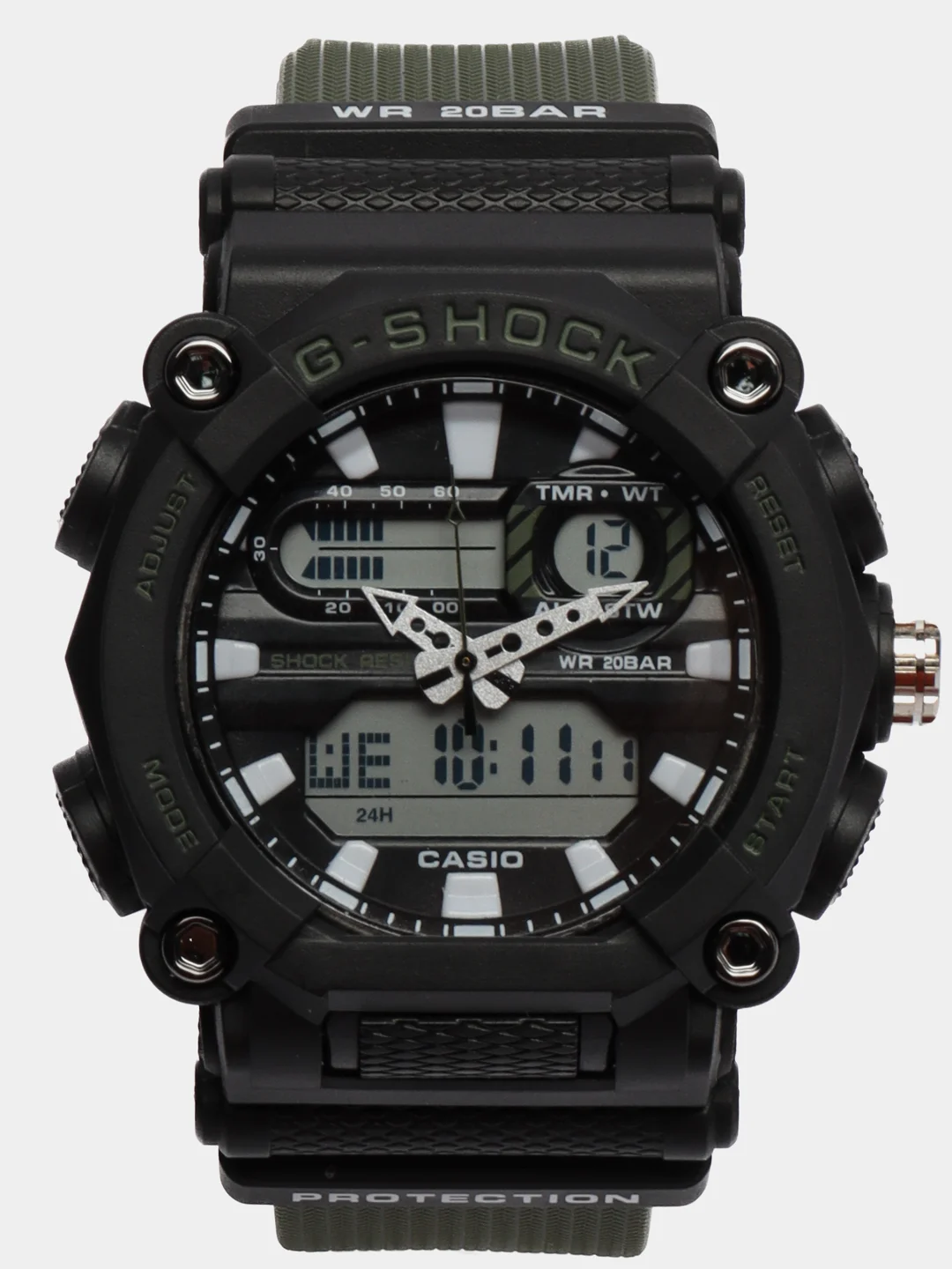 Лесной зеленый наручные военные электронные мужские часы Casio G-Shock