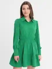 Зеленый платье, летнее, повседневное, нарядное, оверсайз