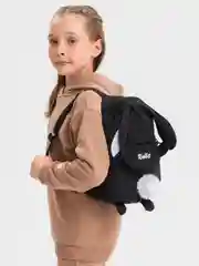 Черный рюкзак  с ушками зайца