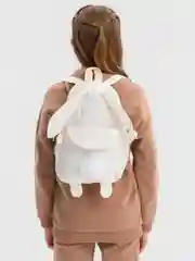 Белый рюкзак  с ушками зайца
