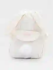 Белый рюкзак  с ушками зайца