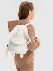Белый рюкзак  с ушками зайца
