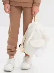 Белый рюкзак  с ушками зайца