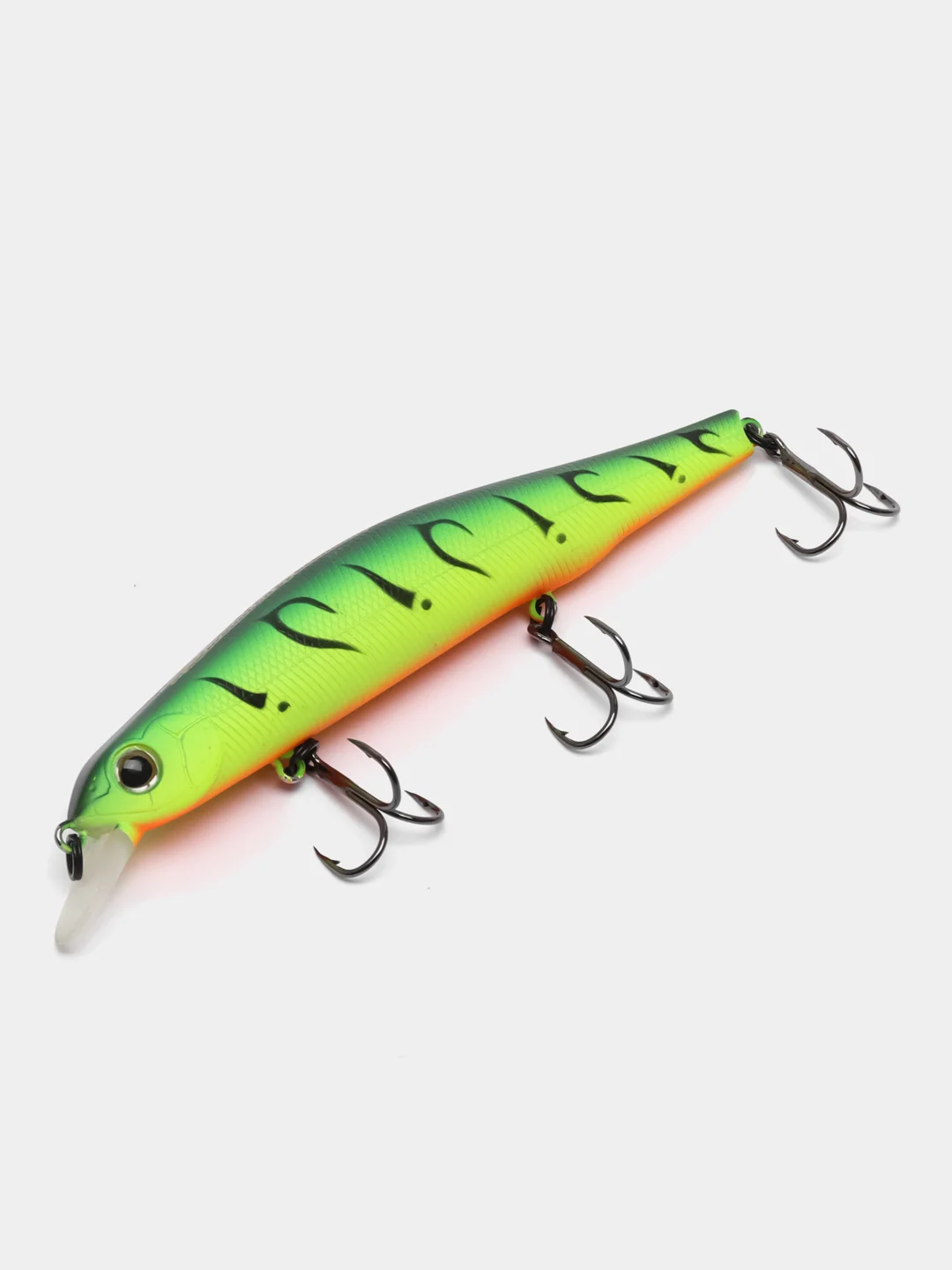 Зеленый воблер рыболовный "Минноу" (Minnow), 110 SP, 17 г