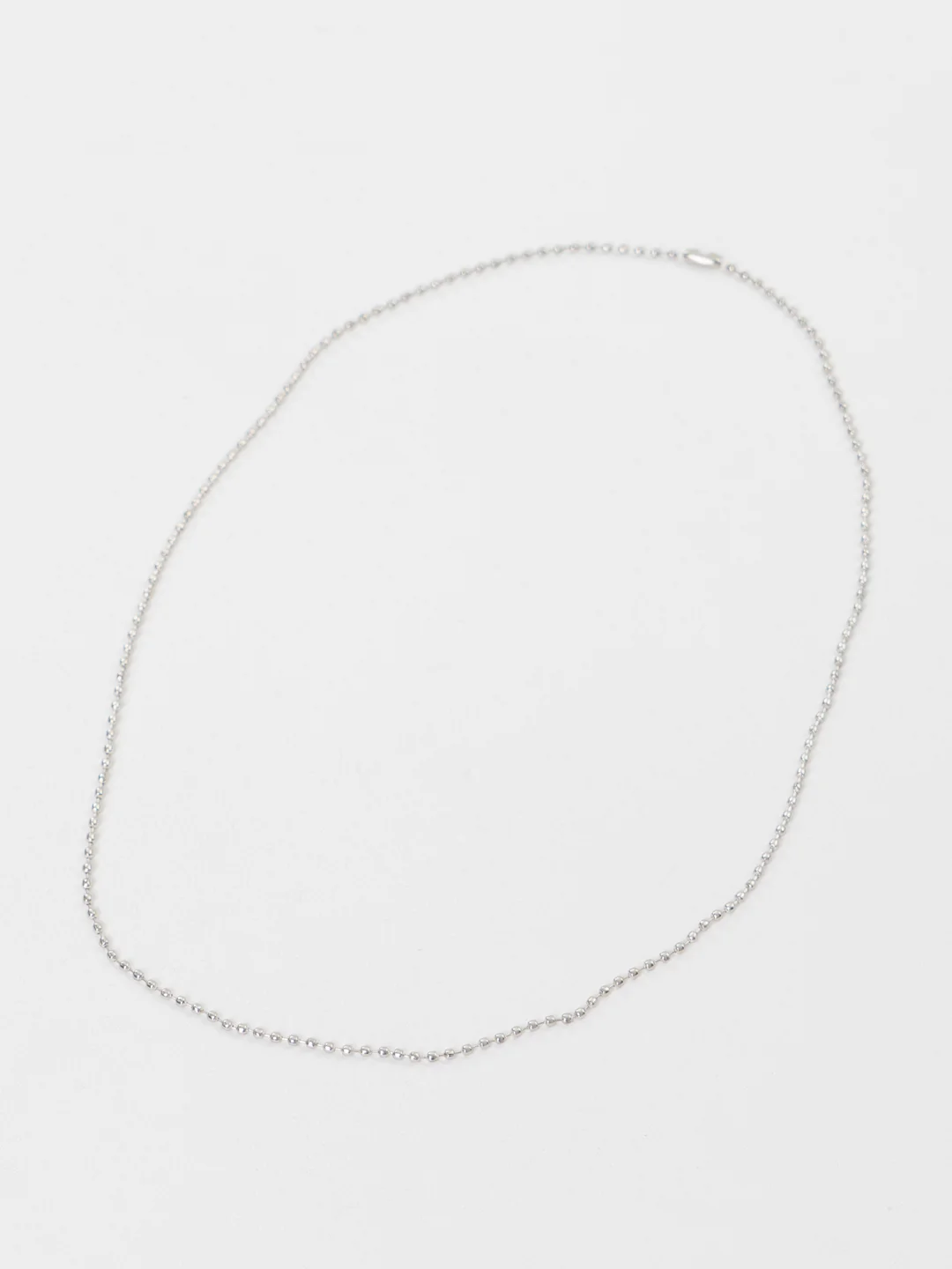 Серебряный цепочка шариковая, 60 и 70 см, с замком