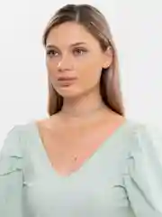 Голубой чокер пластиковый
