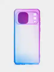 Синий чехол для Samsung Galaxy A02 (Самсунг Гэлакси А02), со шторкой для защиты камеры