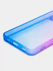 Синий чехол для Samsung Galaxy A02 (Самсунг Гэлакси А02), со шторкой для защиты камеры