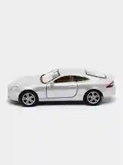 Серебряный машинка металлическая, инерционная, Jaguar XK Coupe KT5321D 1:38 KINSMART