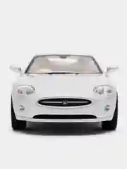 Серебряный машинка металлическая, инерционная, Jaguar XK Coupe KT5321D 1:38 KINSMART