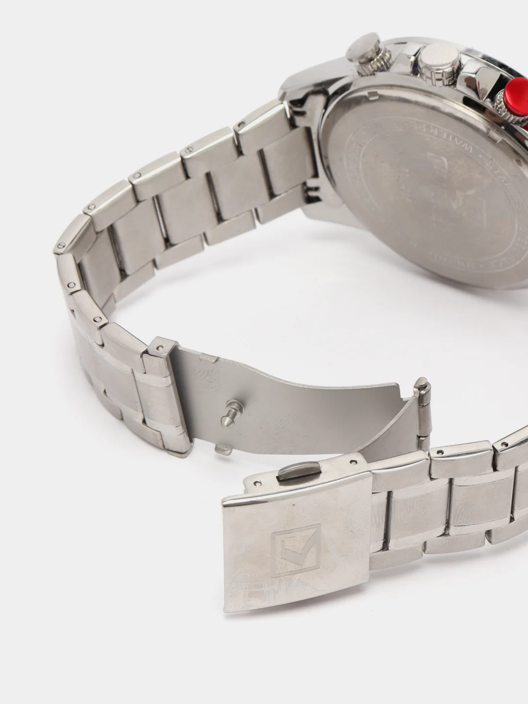 Серебряный мужские наручные часы Curren 8415 с хронографом в подарочной упаковке