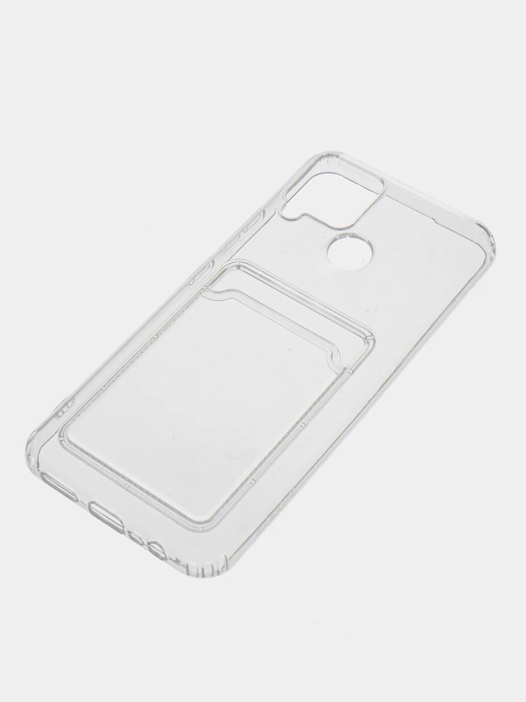 Прозрачный чехол-накладка для Realme C20/C11/9i/C25S, с карманом для карты