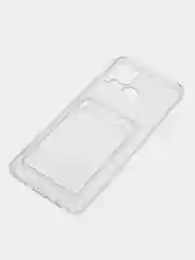 Прозрачный чехол-накладка для Realme C20/C11/9i/C25S, с карманом для карты