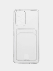 Чехол силиконовый с карманом для пластиковых карт для Samsung A33, A53