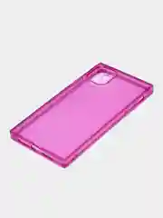 Фиолетовый чехол для Apple iPhone 11 силиконовый КАРТОФАН прозрачный прямоугольный с защитой камер