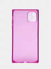 Фиолетовый чехол для Apple iPhone 11 силиконовый КАРТОФАН прозрачный прямоугольный с защитой камер