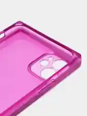 Фиолетовый чехол для Apple iPhone 11 силиконовый КАРТОФАН прозрачный прямоугольный с защитой камер