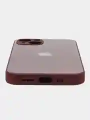 Шоколадный силиконовый чехол на iPhone 13, 13 Pro, 13 Pro Max, со стеклянной панелью