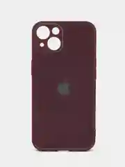 Шоколадный силиконовый чехол на iPhone 13, 13 Pro, 13 Pro Max, со стеклянной панелью