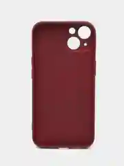 Тёмно-бордовый силиконовый чехол на iPhone 13, 13 Pro, 13 Pro Max, со стеклянной панелью