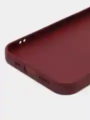 Тёмно-бордовый силиконовый чехол на iPhone 13, 13 Pro, 13 Pro Max, со стеклянной панелью