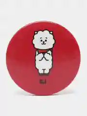 Пастельно-коралловый k-pop значки "BTS"  маленькие 38мм