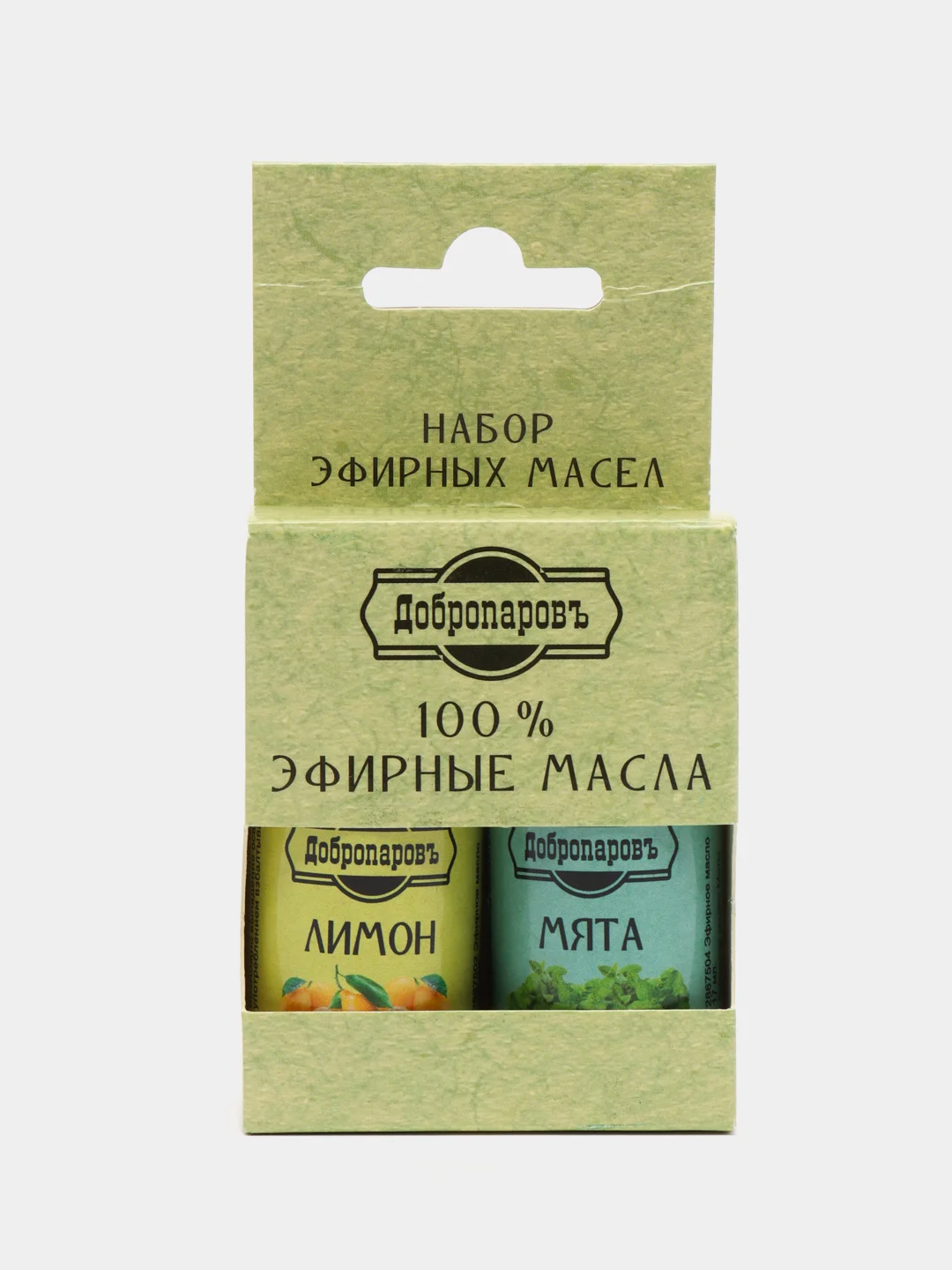 Набор эфирных масел лимон, мята "Добропаровъ", 2 шт по 17 мл
