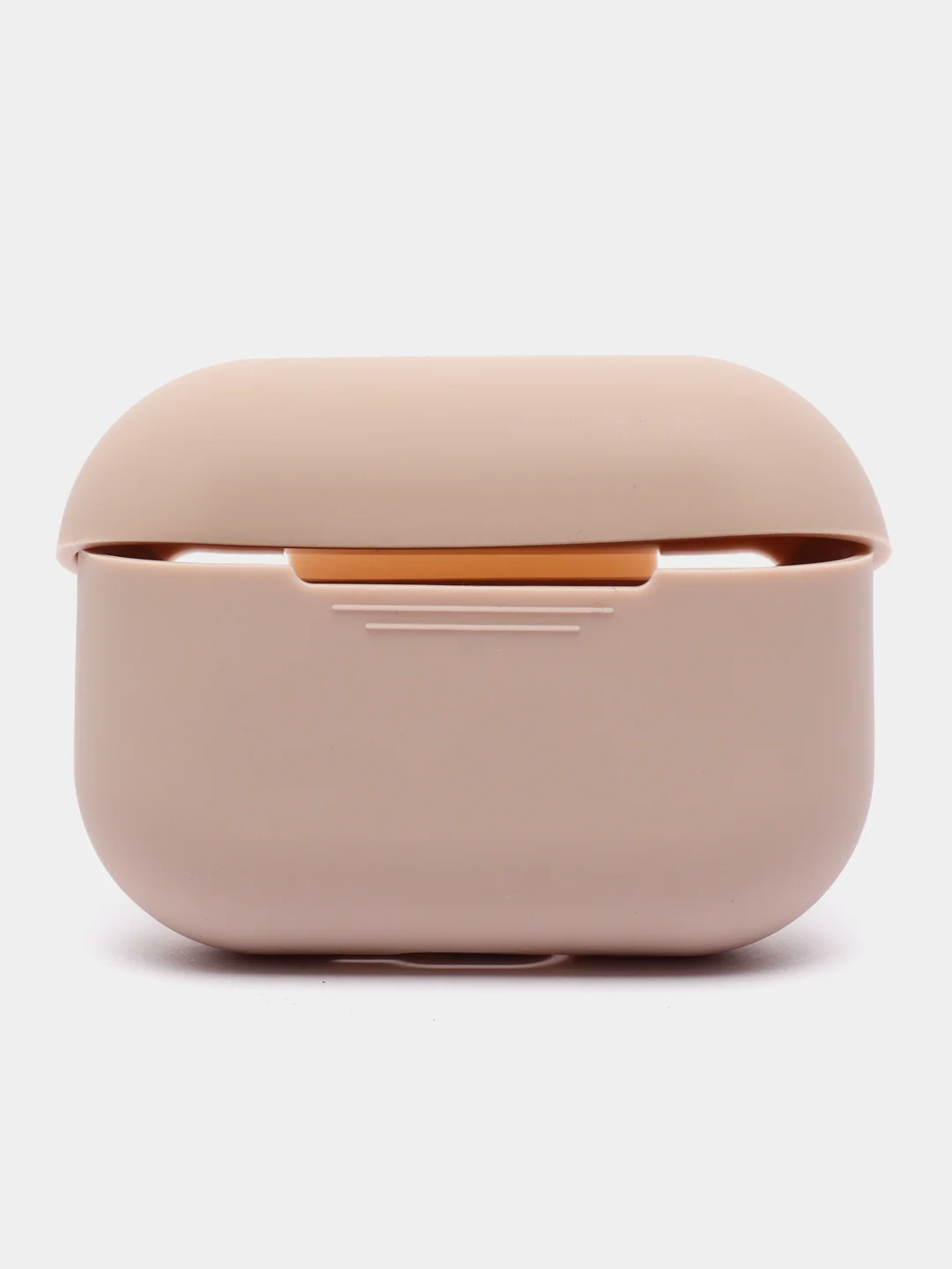 Бежевый силиконовый чехол для наушников AirPods Pro