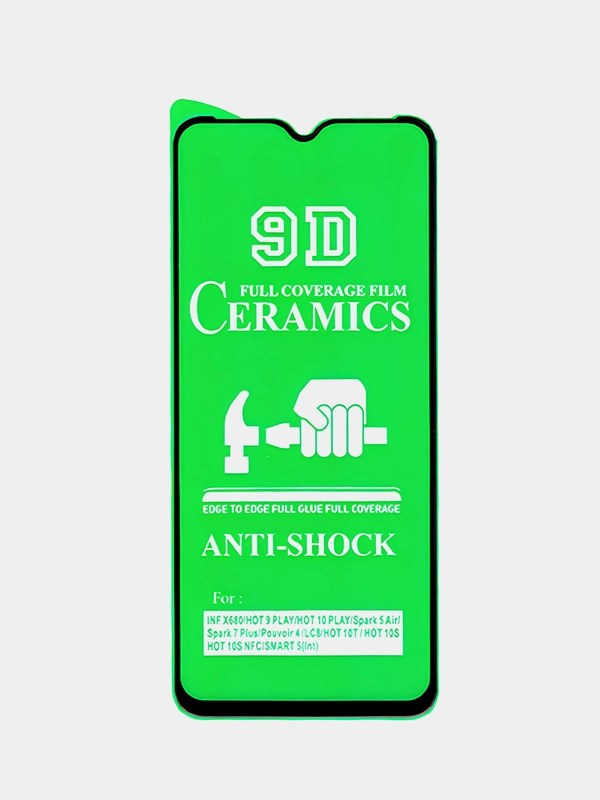 Защитная пленка Ceramics для Tecno Pouvoir 4, Pova Neo, Spark 5 Air, Infinix Hot 10S, 11 Play