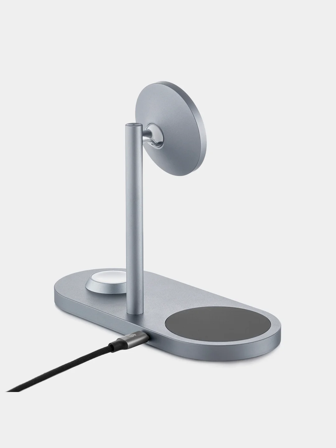 Серый беспроводное зарядное устройство uBear Stage Pro, док-станция 3-в-1, MagSafe, 30 Вт