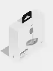 Серебряный беспроводное зарядное устройство uBear Stage Pro, док-станция 3-в-1, MagSafe, 30 Вт