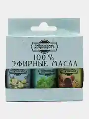 Набор эфирных масел, эвкалипт, мята, кедр, "Добропаровъ", микс, 3 шт по 17 мл