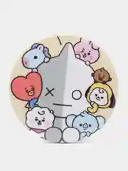 Лесной зеленый k-pop значки "BTS"  маленькие 38мм