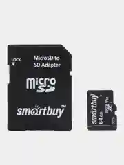 Карта памяти SmartBuy для видеорегистратора, для регистратора microSD 32/64/128GB Class 10