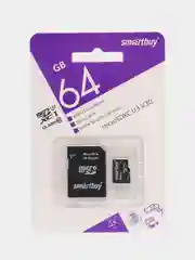 Карта памяти SmartBuy для видеорегистратора, для регистратора microSD 32/64/128GB Class 10