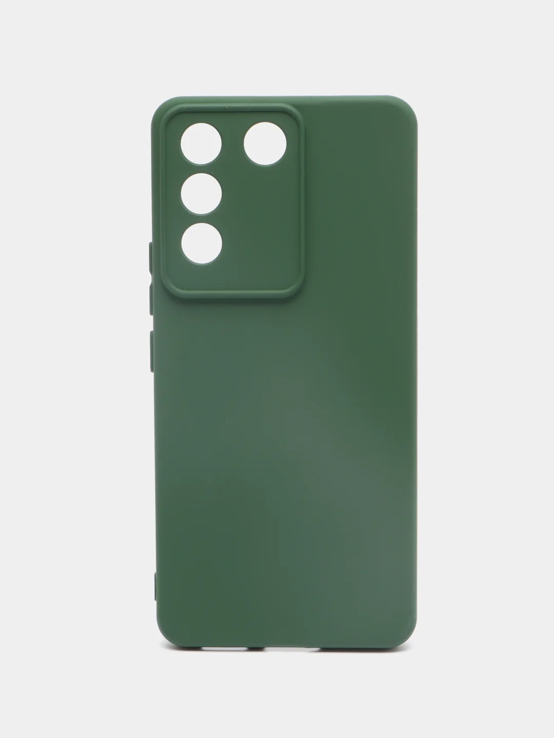Тёмно-зелёный чехол силиконовый для Vivo V27e / Виво В27е Silicone Cover