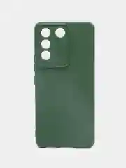 Тёмно-зелёный чехол силиконовый для Vivo V27e / Виво В27е Silicone Cover