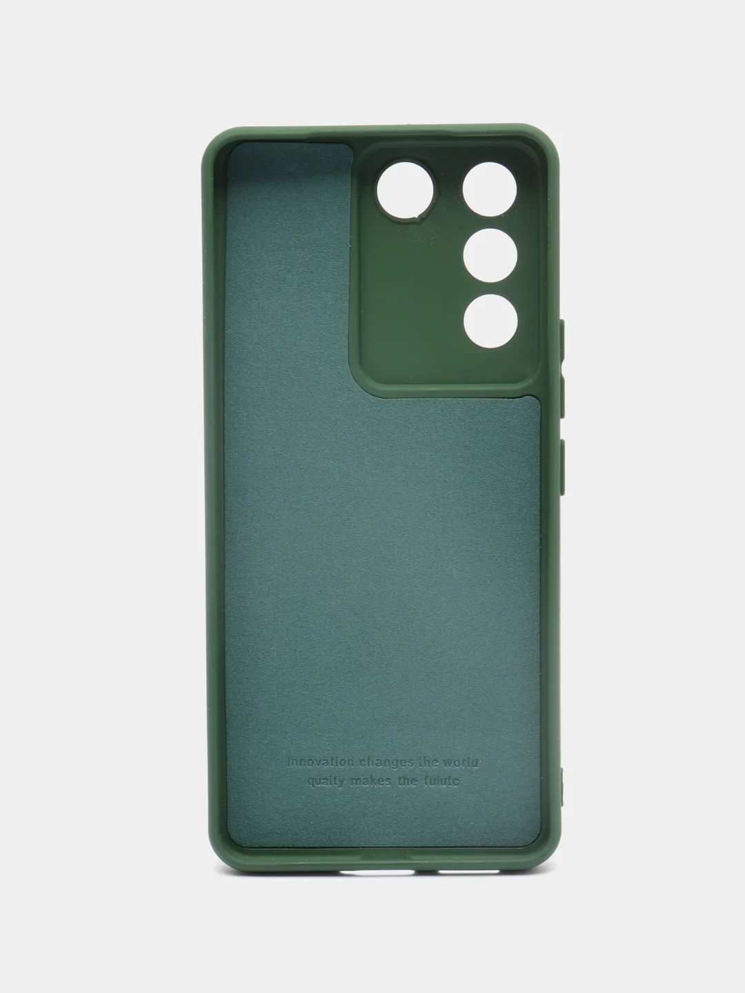 Тёмно-зелёный чехол силиконовый для Vivo V27e / Виво В27е Silicone Cover