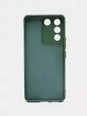 Тёмно-зелёный чехол силиконовый для Vivo V27e / Виво В27е Silicone Cover